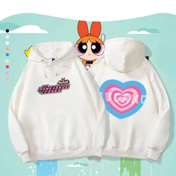 The Powerpuff Girls Season Blossom Love Sweater Women on Clothes Lazy Wind oversized hoodies women anime hoodie  kawaii