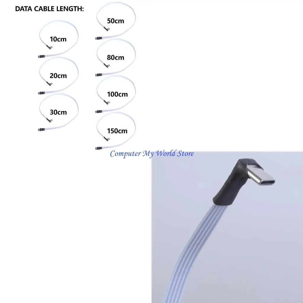 

Гибкий кабель адаптера типа C до типа C с углом 90 градусов для компактных областей