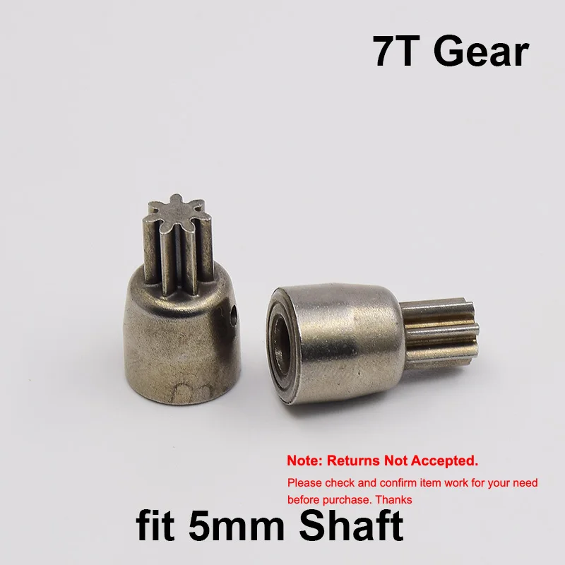 1PC 7 Teeth 7T Gear Sleeve 5mm Shaft Diameter For 2106 Brushless