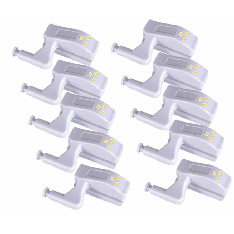 5/10/20pcs Universal LED Under Cabinet Light Cupboard Inner Hinge Lamp Closet Wardrobe Sensor Light Home Kitchen Night Light