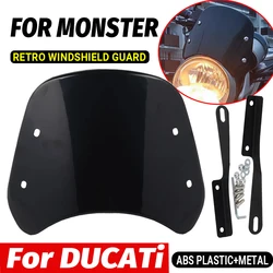 Ducati Monster 400 600 620 695 750 900 996 1000 액세서리 앞 유리 윈드 스크린 윈드 스크린 디플렉터 윈드 실드 가드