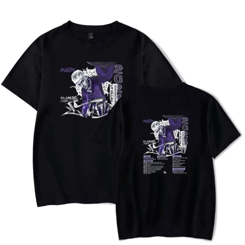 T-shirt z 2024 z motywem Killah Tour dla kobiet/mężczyzn Unisex letni Hiphop z okrągłym dekoltem z krótkim rękawem koszulka Streetwear