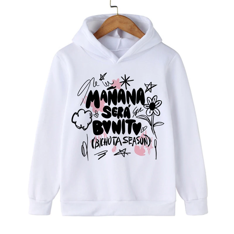 Funny Kid Hoodies Manana Sera Bonito Karol G Bichot Children Sweatshirts Kids Clothes Hoodie Boys Girls Baby Tops Sweatshirt