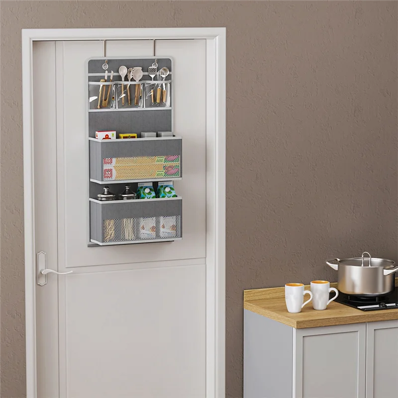 Over Door Organizer,6 Shelf Behind Door Organizer, Flexible Organizer