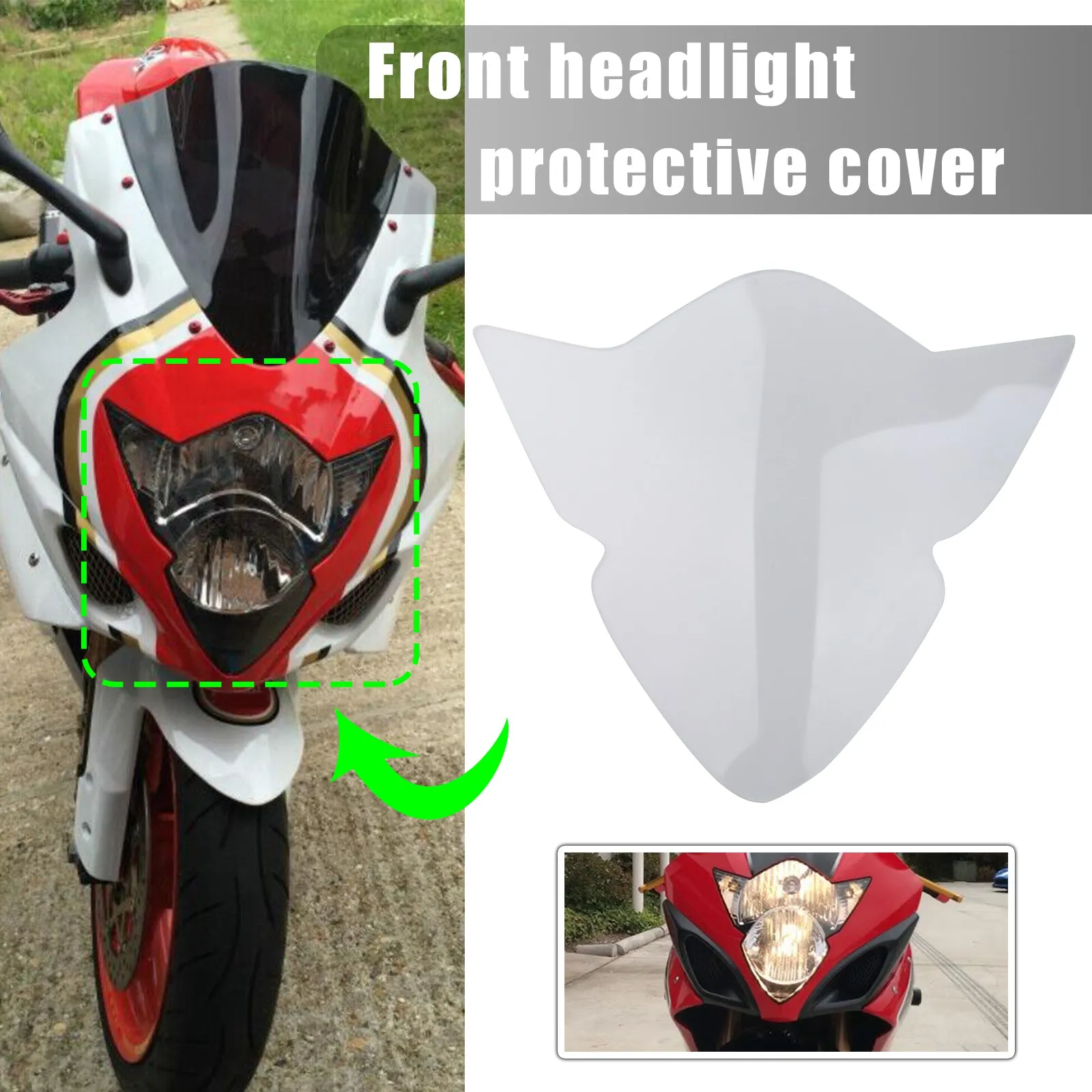Front Headlight Lens Protection Cover For Suzuki GSXR 1000 2005-2006