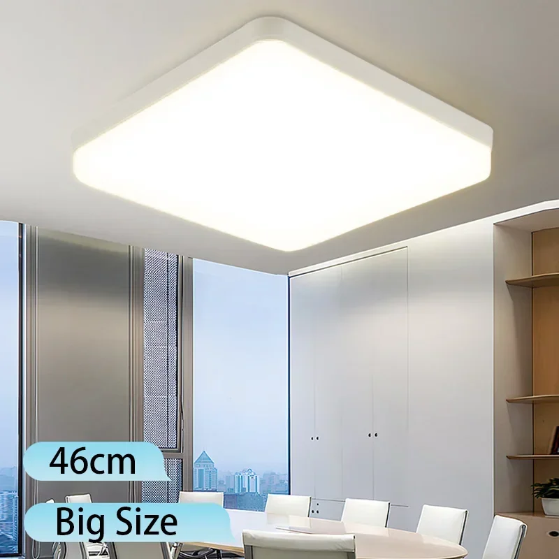 

Square Led Ceiling Lamp Chandelier 85-220V Panel Lamps Bathroom Lights Fixture 18inch Large Light for Living Room