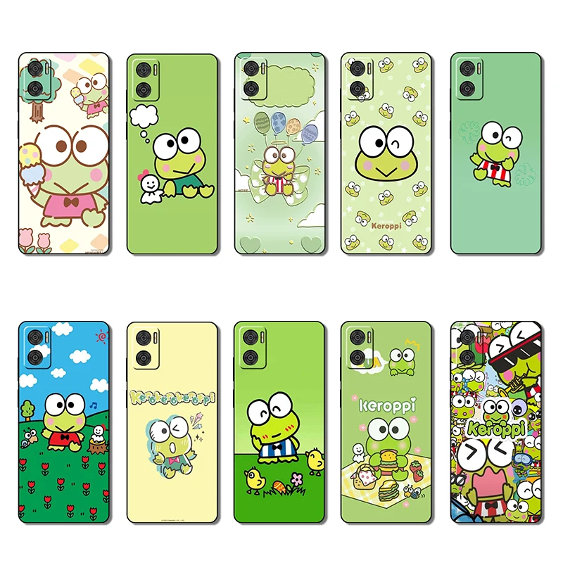 Moto E7 Plus E7i POWER E13 E20 E22 E40 G9 Play Kero Kero Keroppi Creative Design Soft Case Phone Case