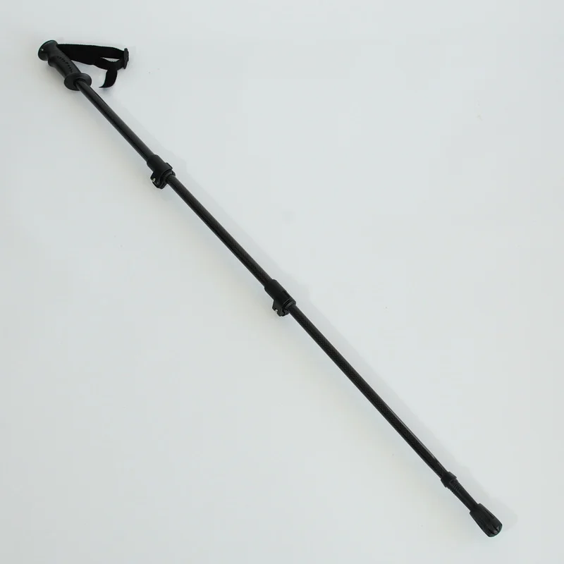 Honor Honor-24 Carbon Fiber Modern Folding Trekking Poles Adjustable 3-Section Design 200 lb Weight Capacity Right-Handed for
