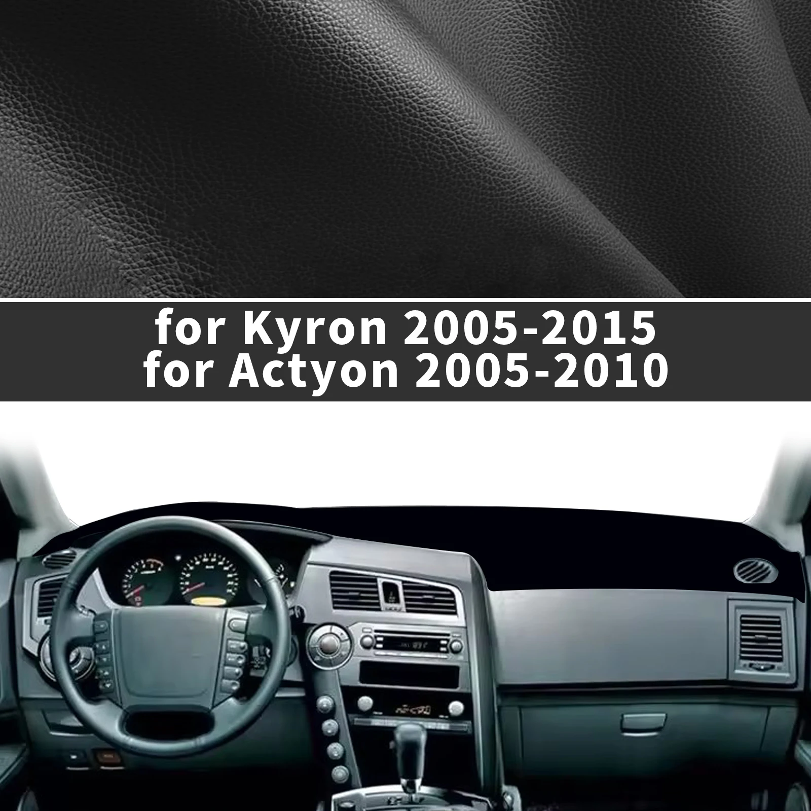 

For Ssangyong Kyron 2005-2015 For Actyon 2005-2010 High Quality Dashboard Cover Dashmat Sunshade Anti‑UV Protector Dash Mat Pad