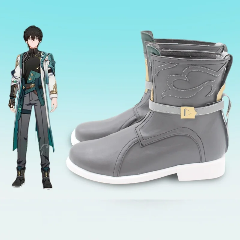 Homens Raiden Heng Cosplay Sapatos, Honkai Star Rail, Carnaval de Halloween, Custom Made