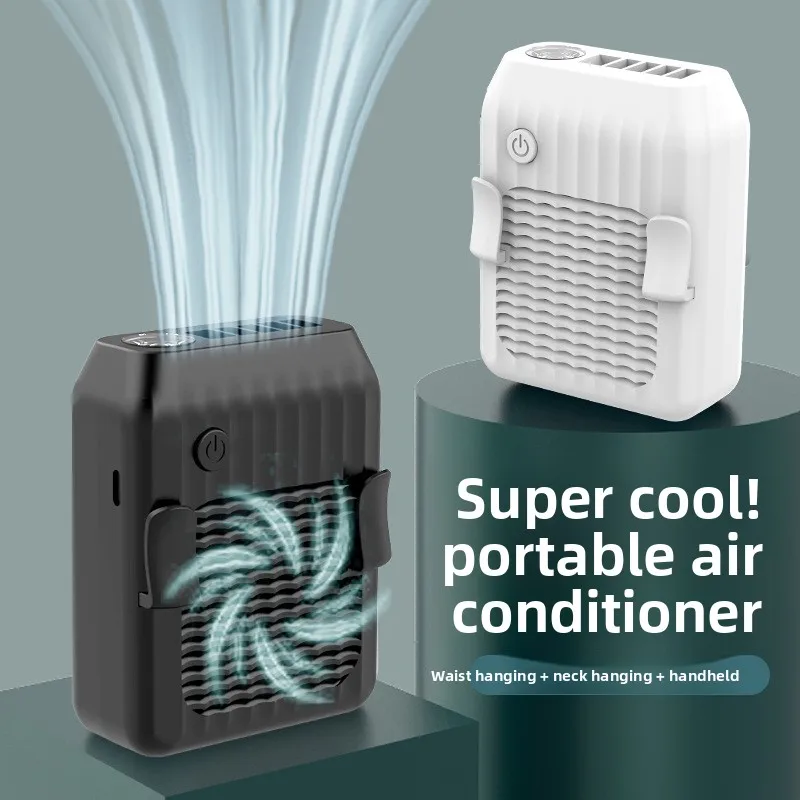 construction site charging refrigeration heatstroke relief small air conditioner outdoor operation neck cooling artifact