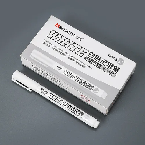 Imagen 2 del producto Rotuladores blancos de 1/5 piezas de 1,0mm, lápiz de Gel de Graffiti, resistente al agua, aceitoso, pintura permanente de neumáticos, bolígrafo de Gel para dibujo de cuaderno