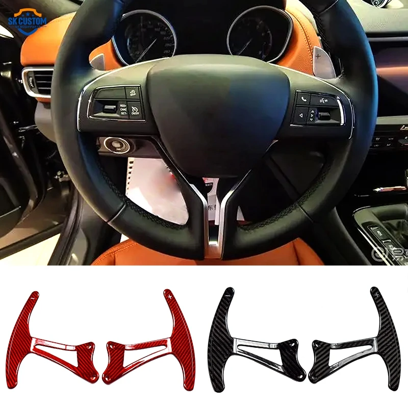 Paddle Shift For 2007-2015 Maserati GranTurismo GranCabrio Carbon Fiber Steering Wheel Paddle Shifter Extension