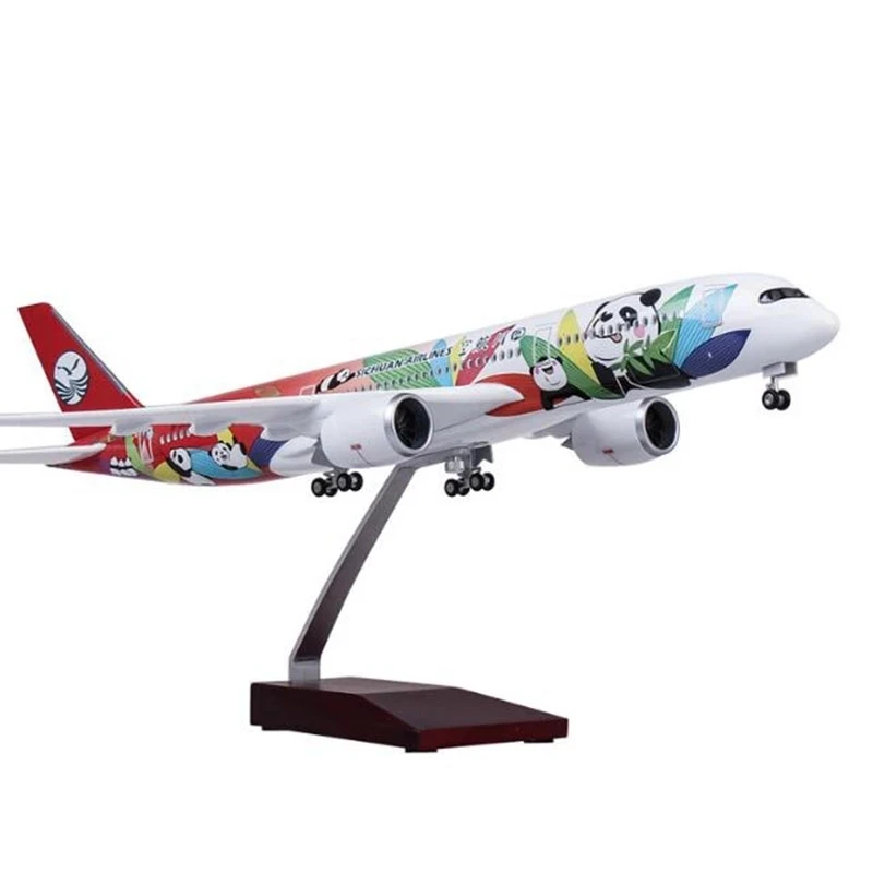 A350 사천 항공 팬더 중국 항공기 모형 시뮬레이션 항공기 모형 항공 장난감 모형 항공기 키트 수집용