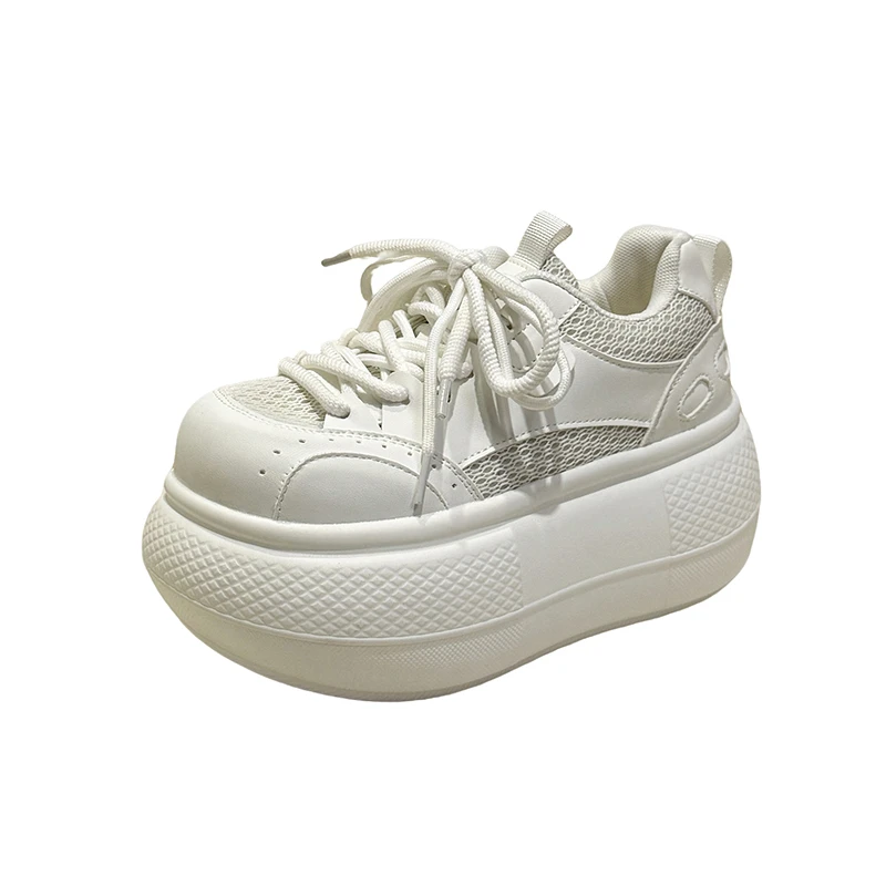

Big Head Chubby Head Ultra Light Bottom 2026 Spring New Versatile Low Top Women's Niche Height Increasing Sports Leisure Shoes