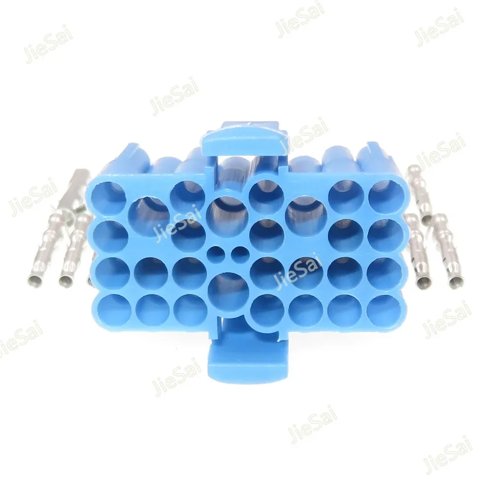 28 Pin Blue Auto Connector Car Wiring Terminal Composite Sockets Automobile Accessories