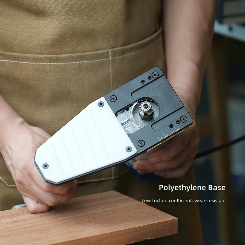 Woodworking Trimming Machine Balance Plate Flip Baseplate Small Gong Arc R Corner Chamfer Tool Accessory