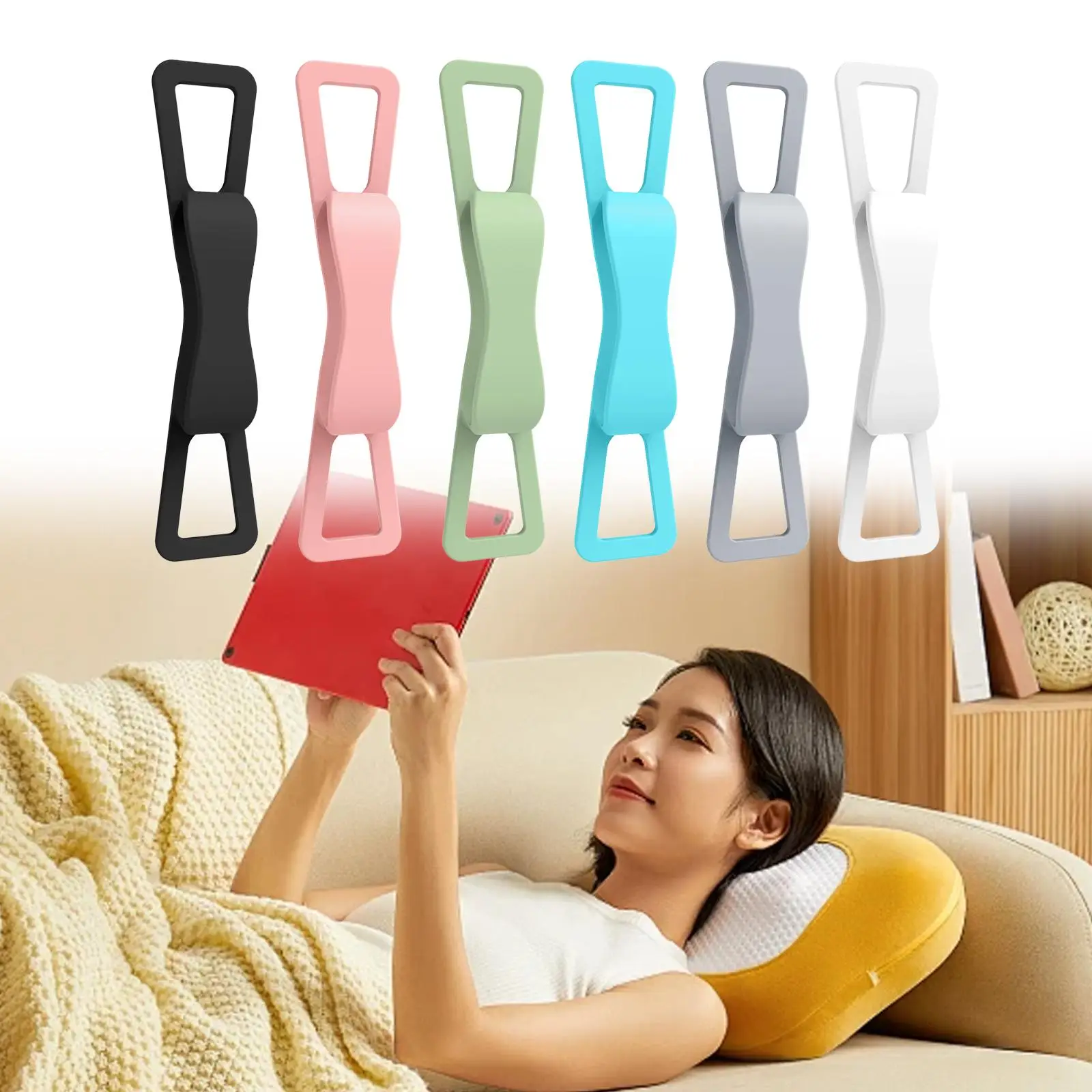 

Hand Holder Strap for Tablet Security 1 Handed Operation Finger Grip Holder