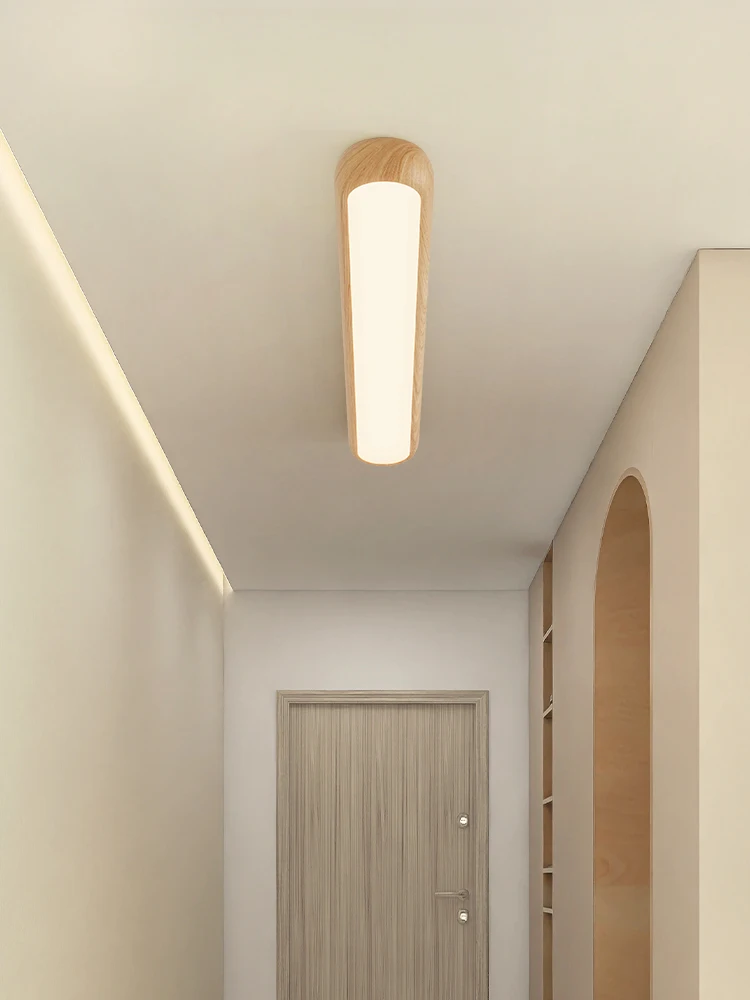 Walnut pattern long corridor aisle light balcony entrance entrance cloakroom ceiling light