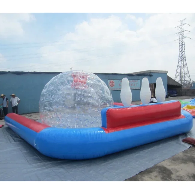 2026 China Factory New Design Outdoor Large Inflatable Ten Pin Giant Bowling Set view 4
