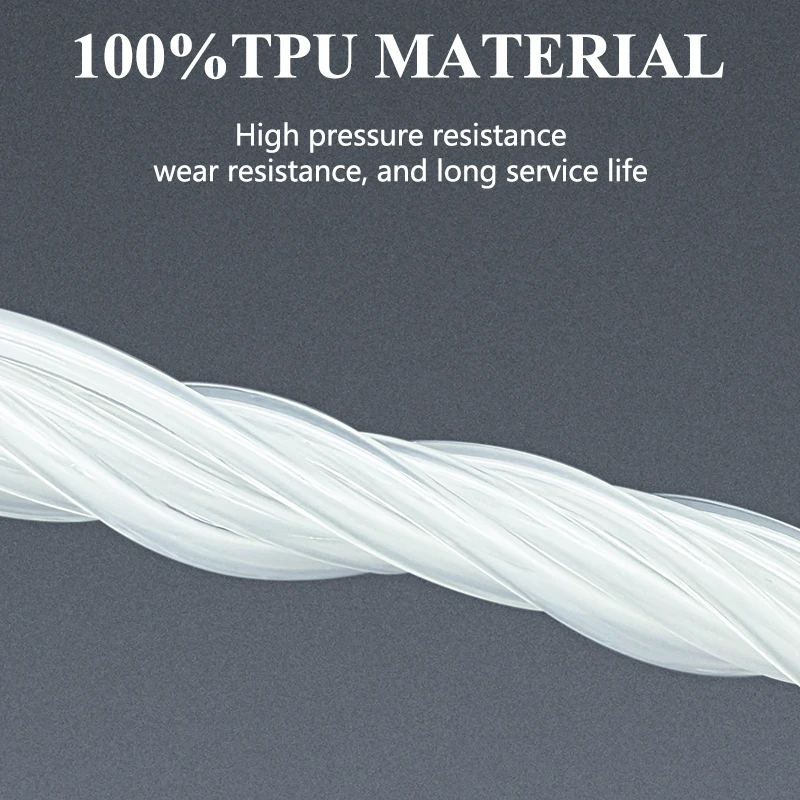 High Pressure Anti-Leak Clear TPU Fuel Hose Motorcycle Capillary Transmit Tube 1.2X2/1.5X2.5 Oil Resistant Flexible Petrol Pipe