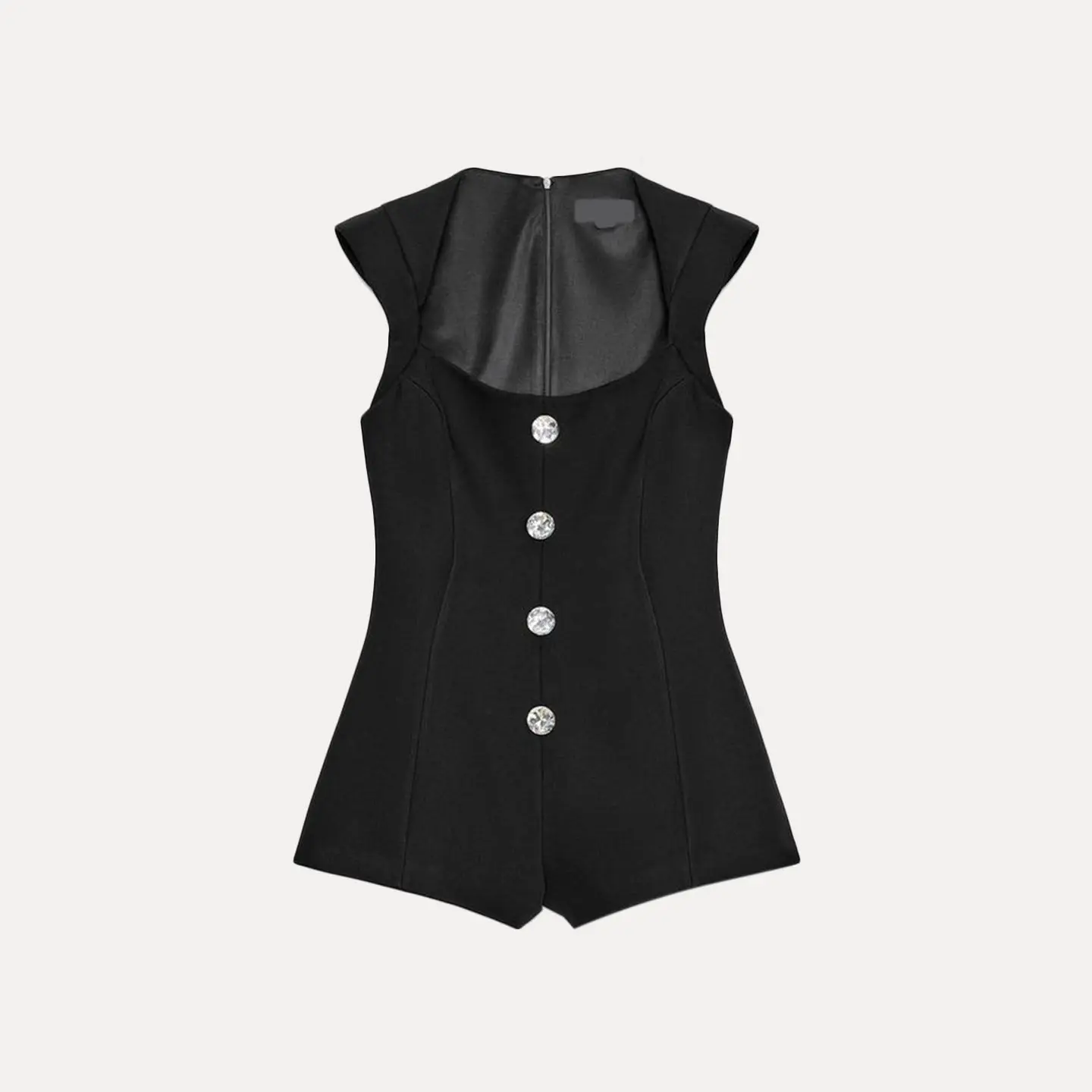 Z 2025 inverno simples versátil jóias botão decoração ort calças gerais cintura alta perna reta comute sle terno feminino