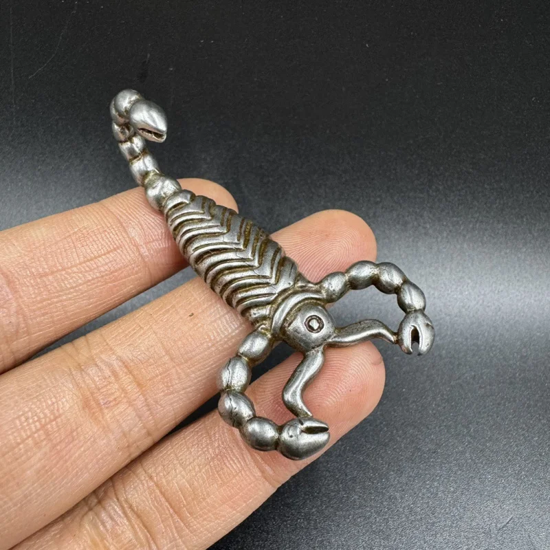 

Tibetan Handmade Tian Tie Holder Padmasambhava Scorpion Chakla Necklace Pendant Ethnic Style Craft