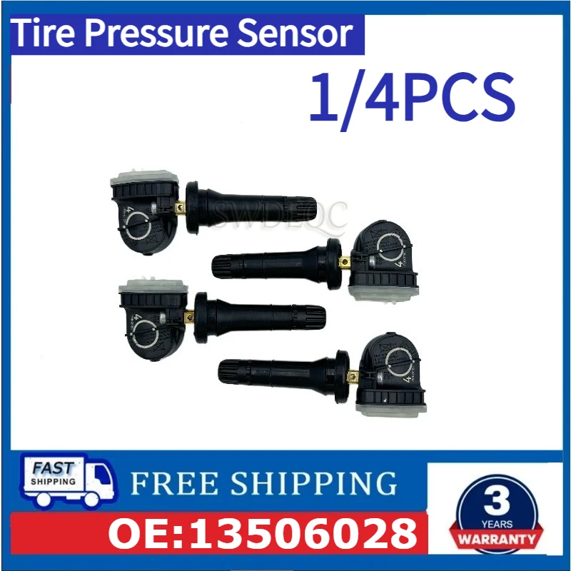 

Датчик давления в шинах 1/4 шт., 13506028, 433 МГц, для Opel Adam