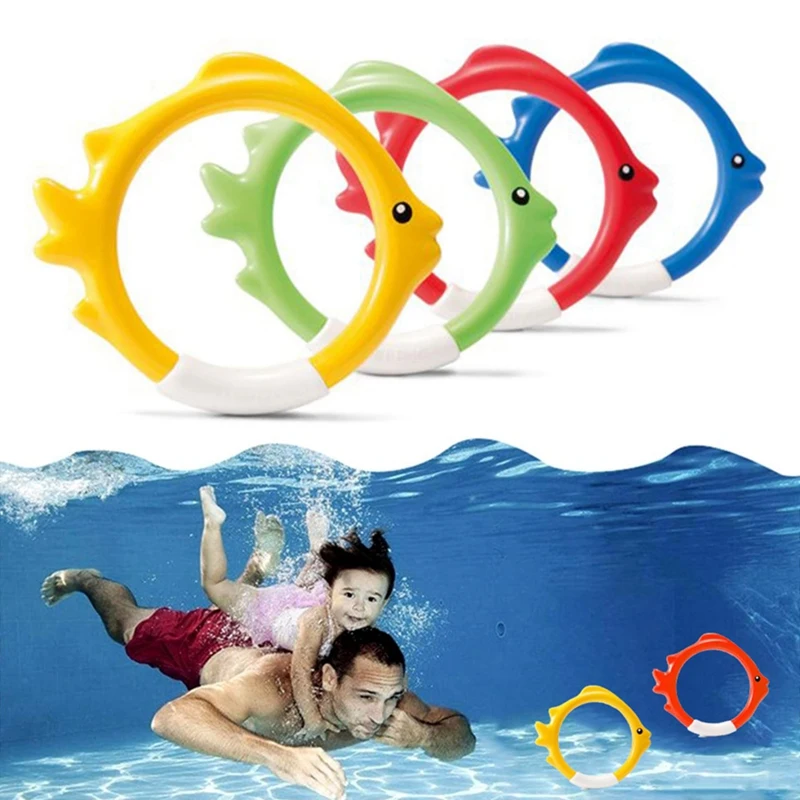 Diving Rings Toys Diving Toy To Dive 8Pc Swimming Training Form Swimming Form Easy Install