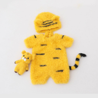 Newborn Photography Clothing NEW 3PCS Newborn Photography Props Clothes Tiger Baby Kit Knitted Wool Photo Shooting Costume Baby