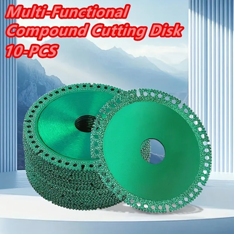 10 Peças de Lâminas de Serra Multifuncionais HSS - Rodas de Aço Ultra-Finas de 4 Polegadas para Azulejos/Mármore
