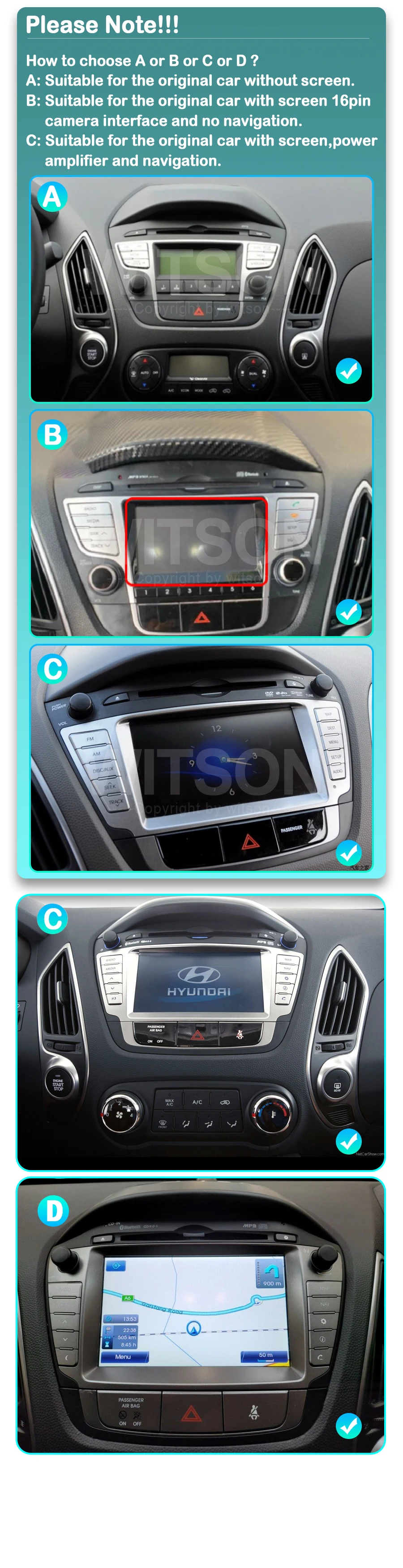 10.88 Android Car Radio Multimedia for HYUNDAI TUCSON/IX35 2009 2010 12 Type-C charging DSP 4G sim card 5G WIFI Carplay Auto