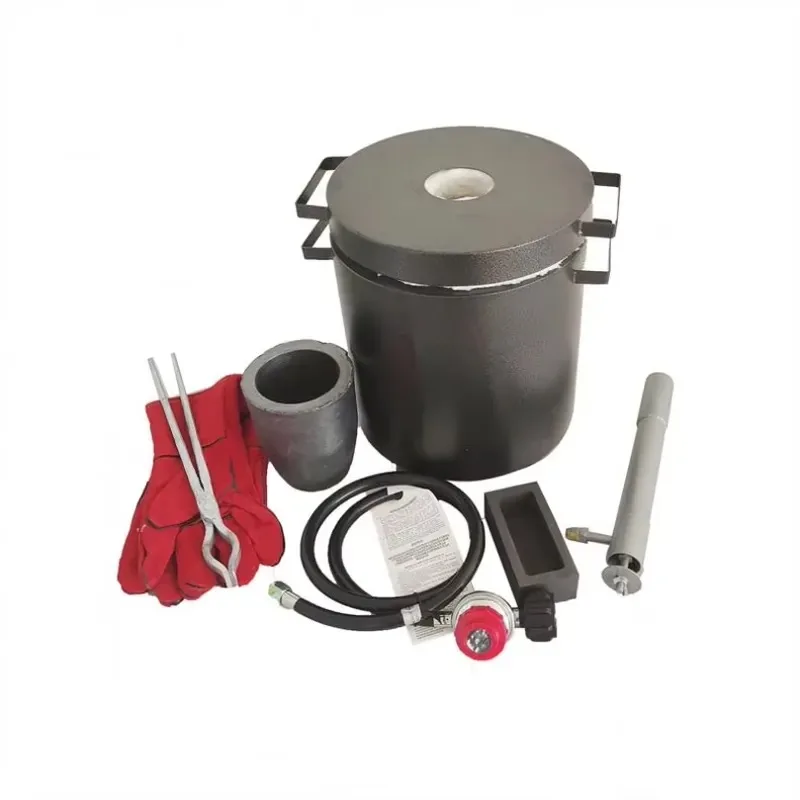 6KG Metal Smelting Propane Electric Gold Furnace Tin Silver Copper Aluminium Melting Gold Melting