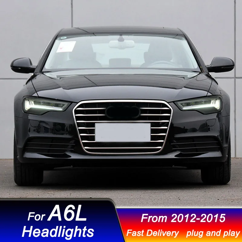 Car matrix Headlights for Audi A6L C7 2012-2015 new style full LED DRL Dynamic Signal Head Lamp Bi Xenon Beam Headlamp Accembly