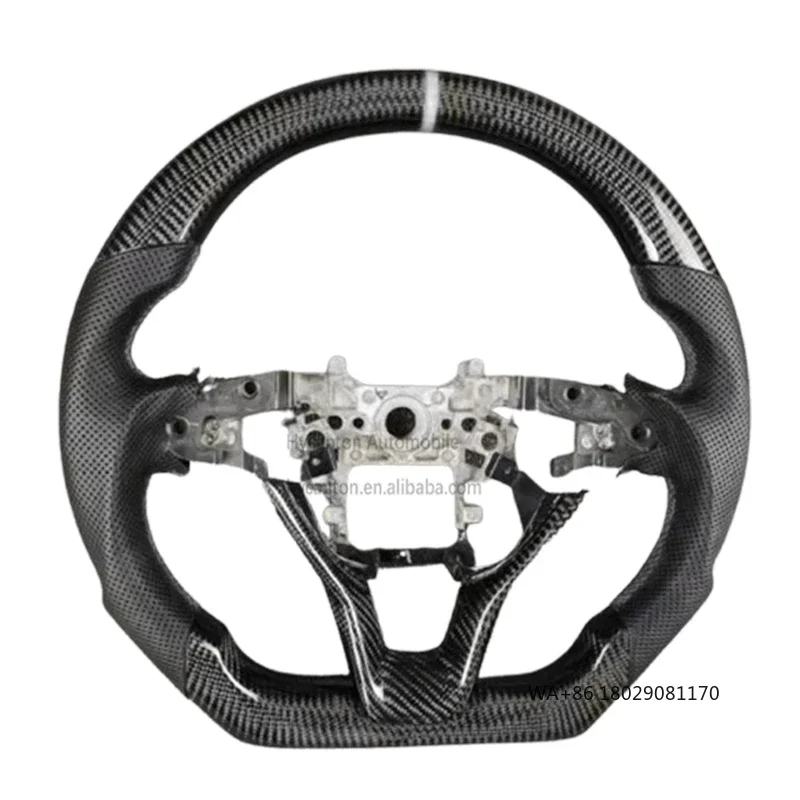 

Upades Carbon Fiber Perforated Leather Fit Steering Wheel for 10th Generation Car Steering Wheel