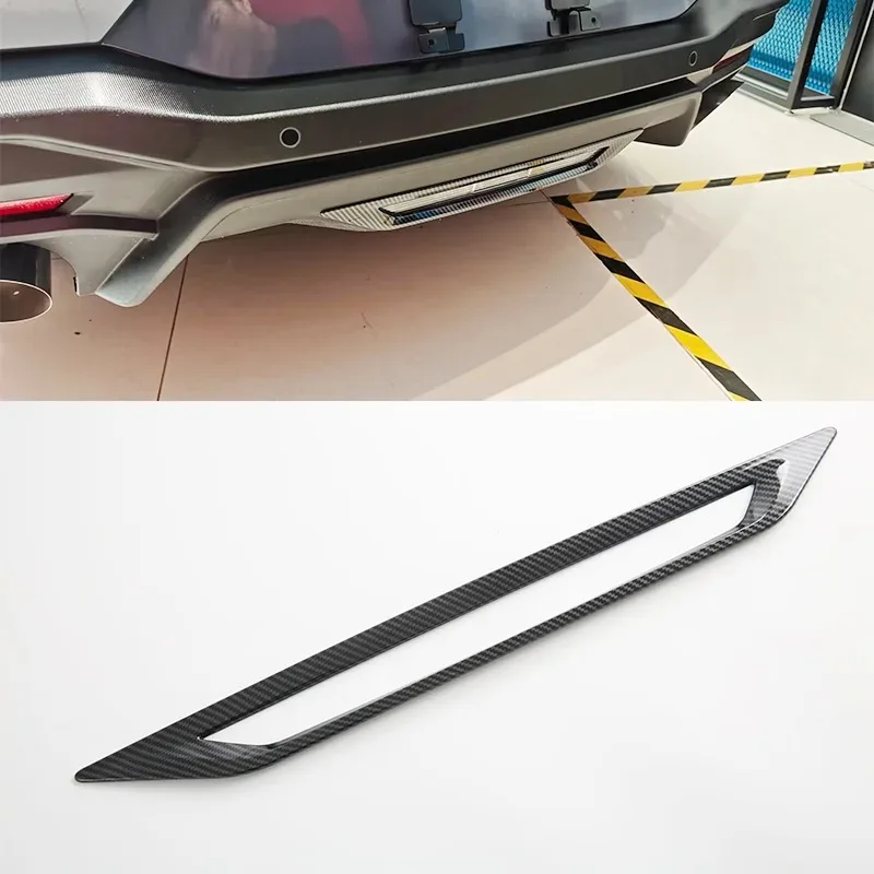 

Для Ford Mustang 2024 2025 ABS углеродное волокно черный автомобиль высокий стоп-сигнал декоративная рамка крышка наклейки отделка внешние аксессуары