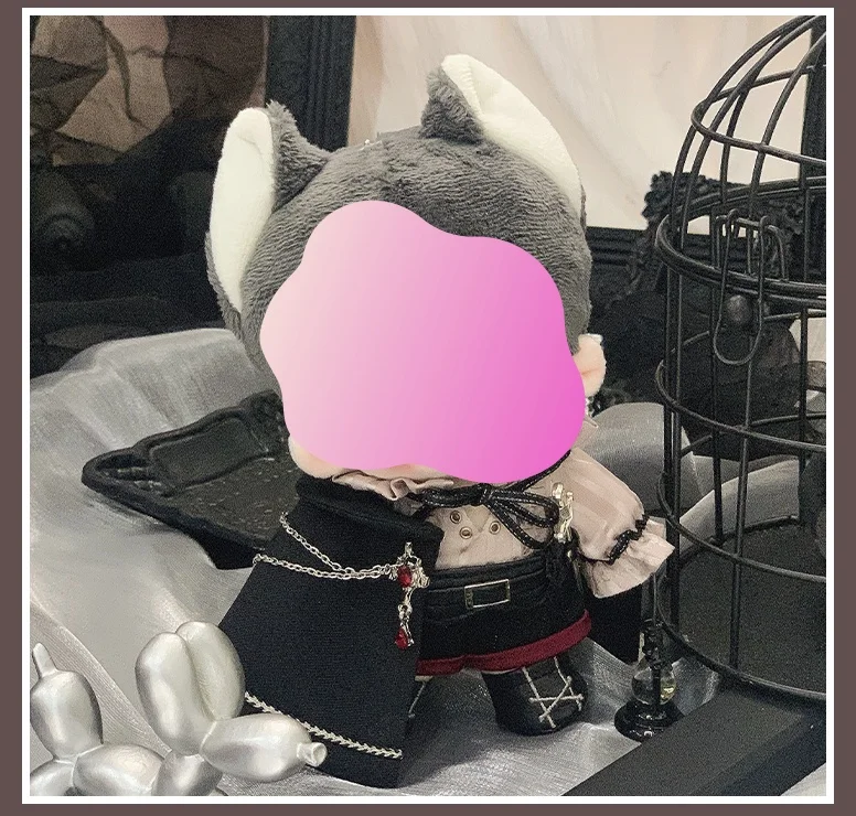 

20cm Doll Clothes Plush Fat Body Knight Court Suit for Cosplay or Costume Perfect Gift for Dress-up Game