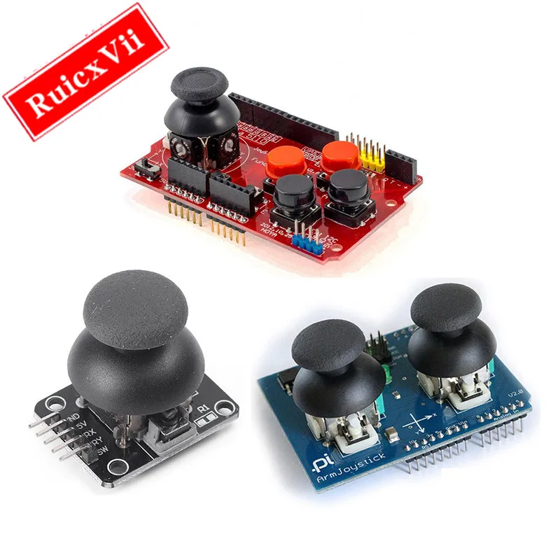 PS2 game joystick button module high-quality control line XY dual feed sensor software KY-023 analog keyboard and mouse function