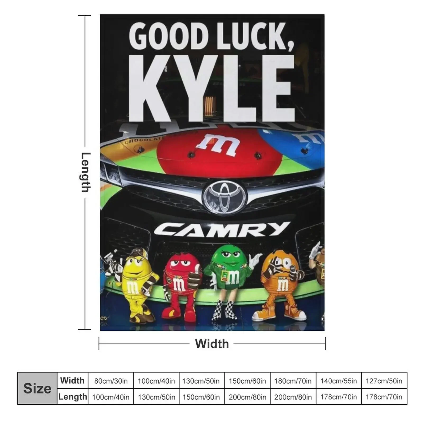 kyle busch racing Throw Blanket For Sofa Thin Travel Luxury Designer Blankets