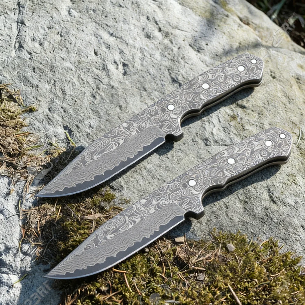 Semi Finished VG10 Damascus Steel Knife Blank Kitchen Meat Slicing Blade for Outdoor Survival Daily EDC Applications