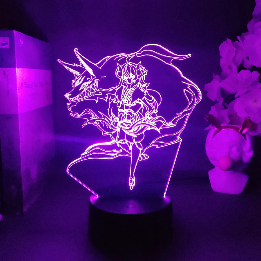 Kindred 3D Night Light for Gaming Room Decoration Cute Birthday Colorful Gift LED Lamp Neon Light Ambient Light Game Light