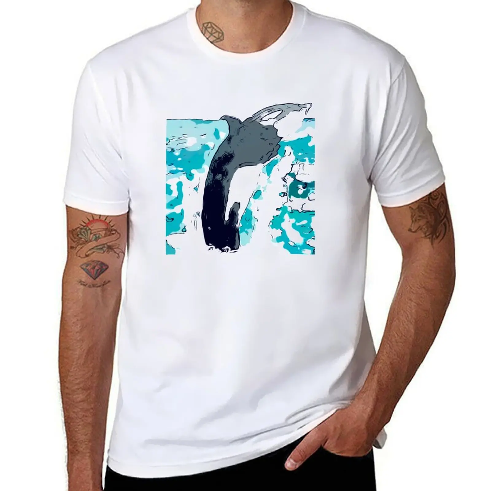 

Nova Scotia Whale 2 T-Shirt t shirt for man 100 percent cotton t shirt man casual T-Shirt