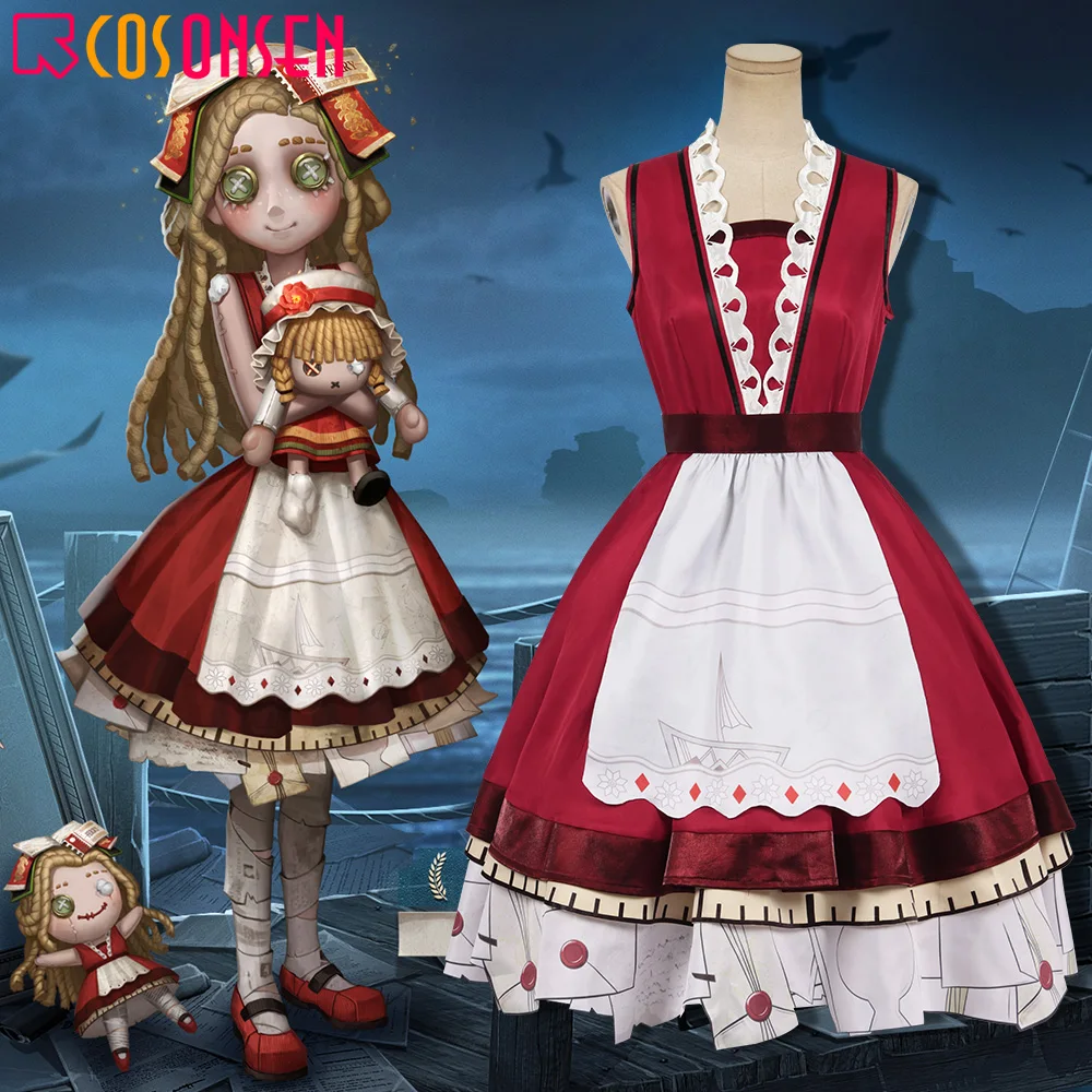 Game Identity V Little Girl Aging Skin Cosplay Costume COSPLAYONSEN Memory Halloween Outfits Red Dress Custom Made