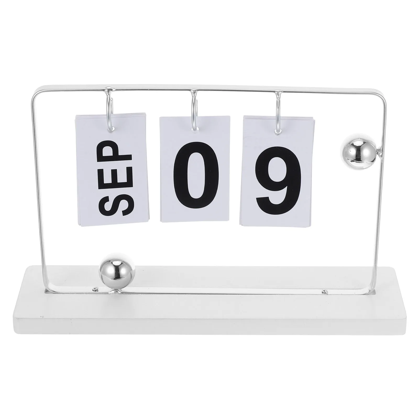 

1 set Desktop Perpetual Calendar Vertical Stand Elegant Minimalist Home Office Decor Functional Term ganizer