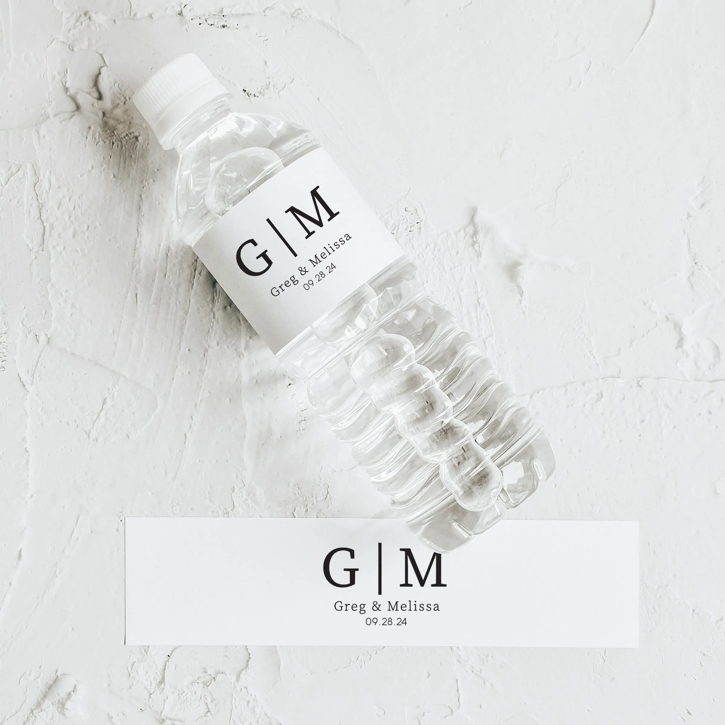 Personalised Candle Label - Étiquettes personnalisées pour bouteilles d'eau de