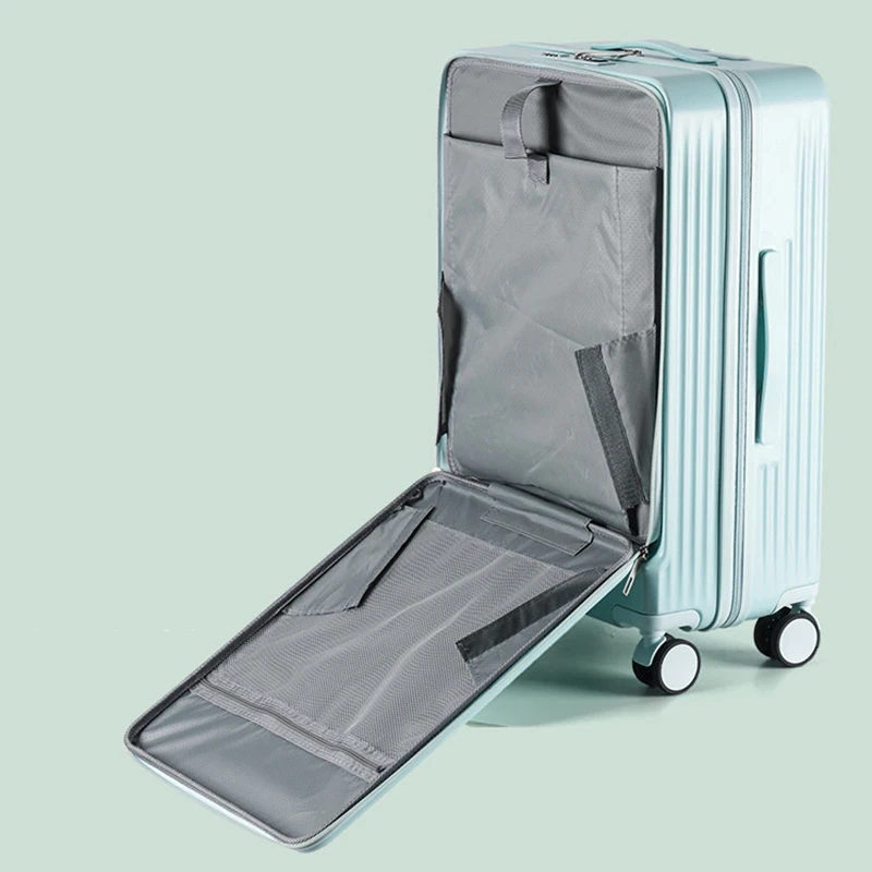 Front Opening Suitcase For Men And Women New Multi-functional Code Suitcase Trolley Case