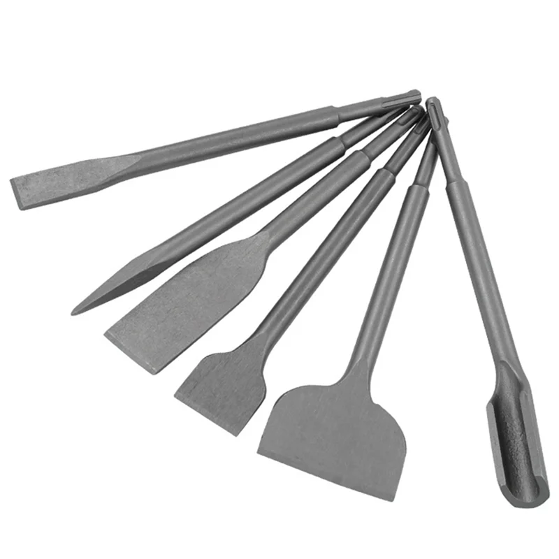 

B23B Круглая ручка, две ямы и две канавки, электрическое молотковое долото, набор из 6 предметов, ударная бита для гибки и измельчения стен бетона Dur