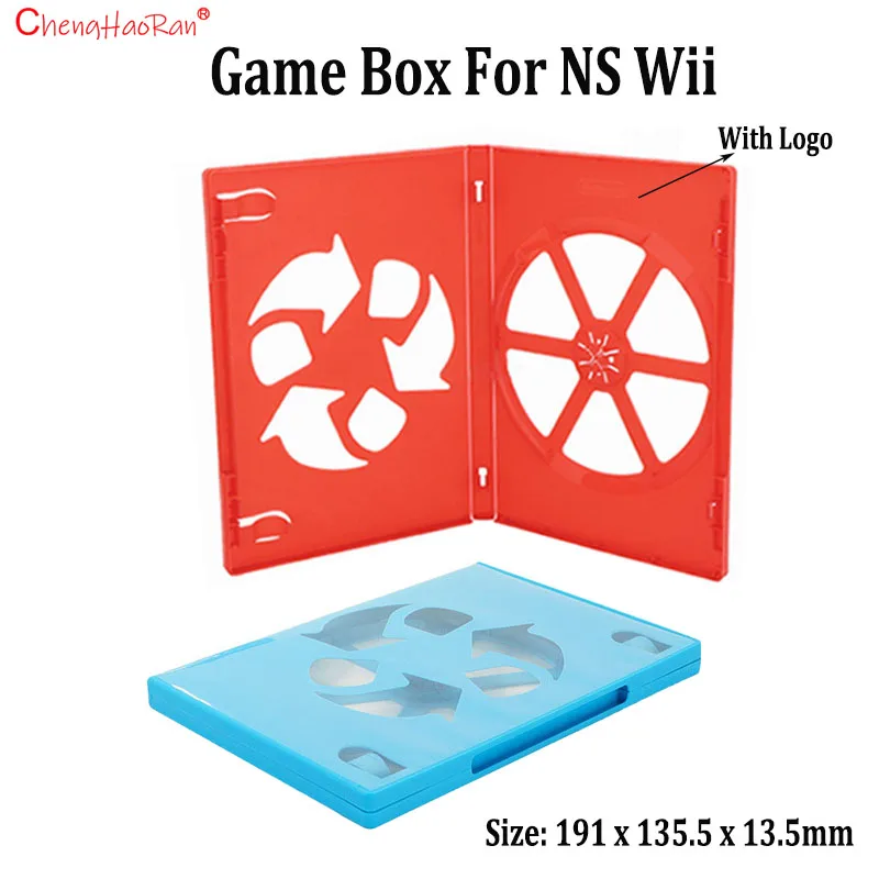 ChengHaoRan 1PCS  For NS Wii High Quality Game Disc Storage Box Dedicated Disc Dustroof Box With Logo