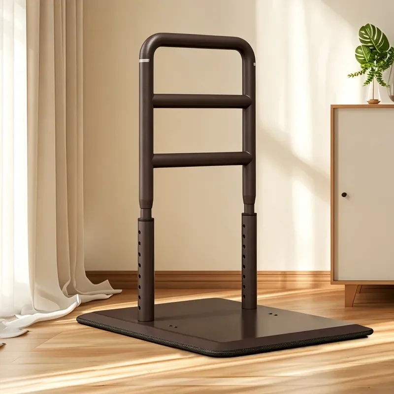 Adjustable Bedside Assist Handle for Seniors Elderly Safety Rail No Drill Installation Lift Up Support Bar Home Care Aid