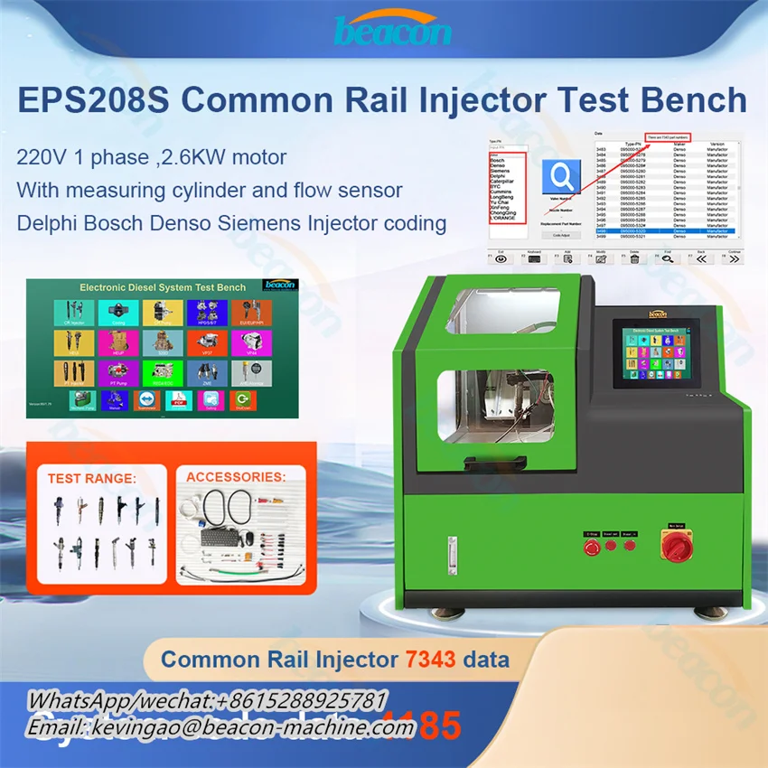 Eps208s Test Bench Common Rail Diesel Fuel Injector Calibration Machine Test Bench Equipment